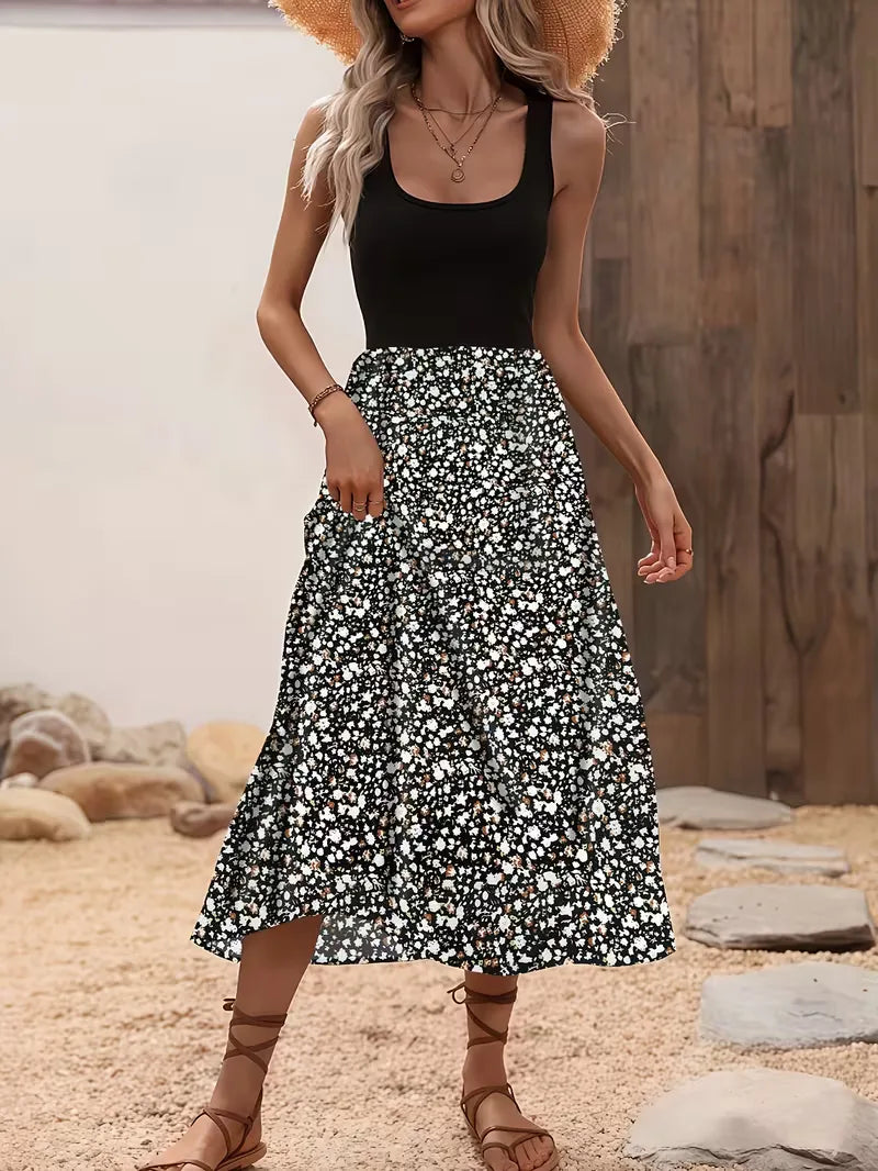 Women's Floral Midi Dress | Sienna