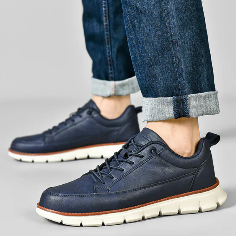 Men’s Genuine Leather Everyday Sneakers | Flynn