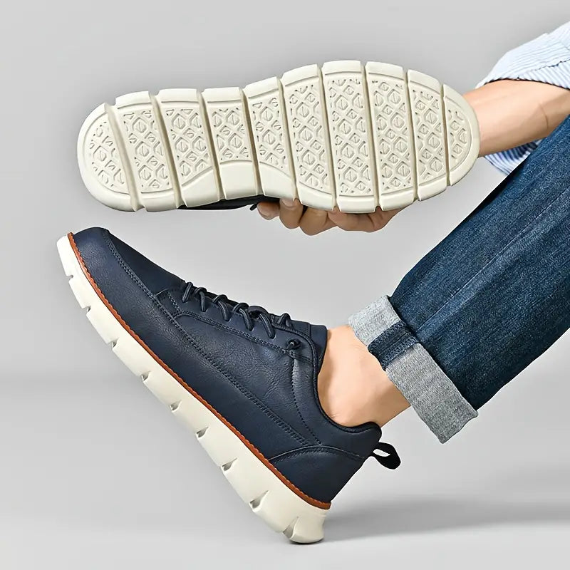 Men’s Genuine Leather Everyday Sneakers | Flynn