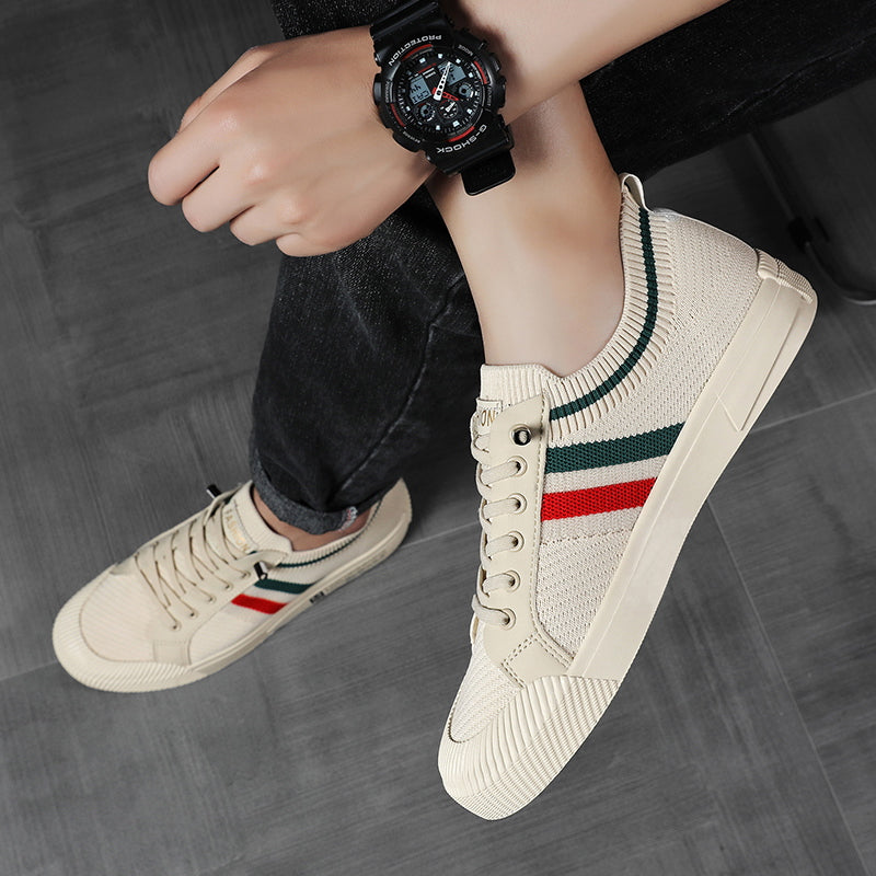 Men’s Striped Knit Sneakers | Elias