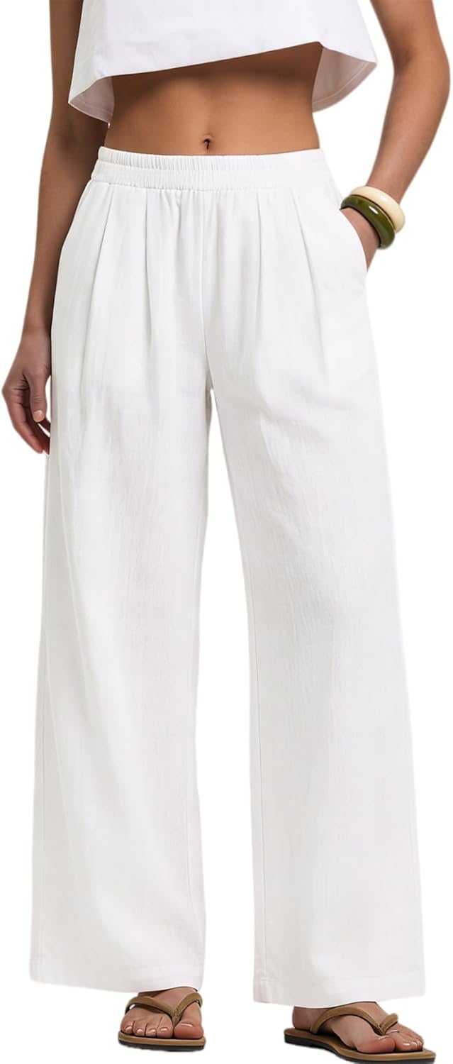 Women's Breathable Wide Leg Trousers | Celeste
