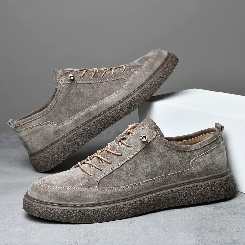 Men’s Genuine Leather Suede Sneakers | Nico