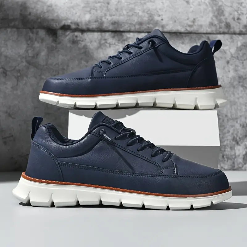 Men’s Genuine Leather Everyday Sneakers | Flynn