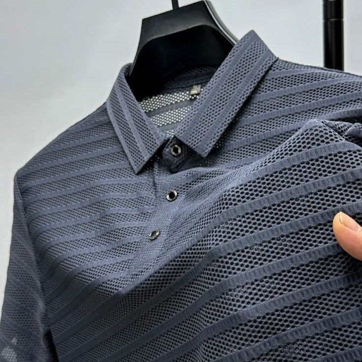 Men’s Smooth Silk Polo Shirt | Luca