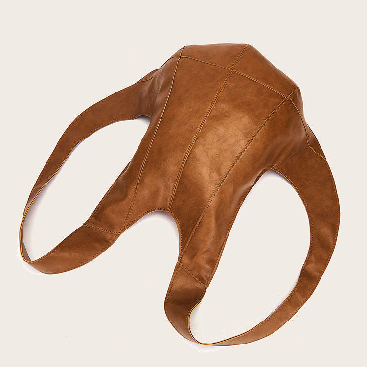 Women’s Curved Leather Backpack Bag | Parla