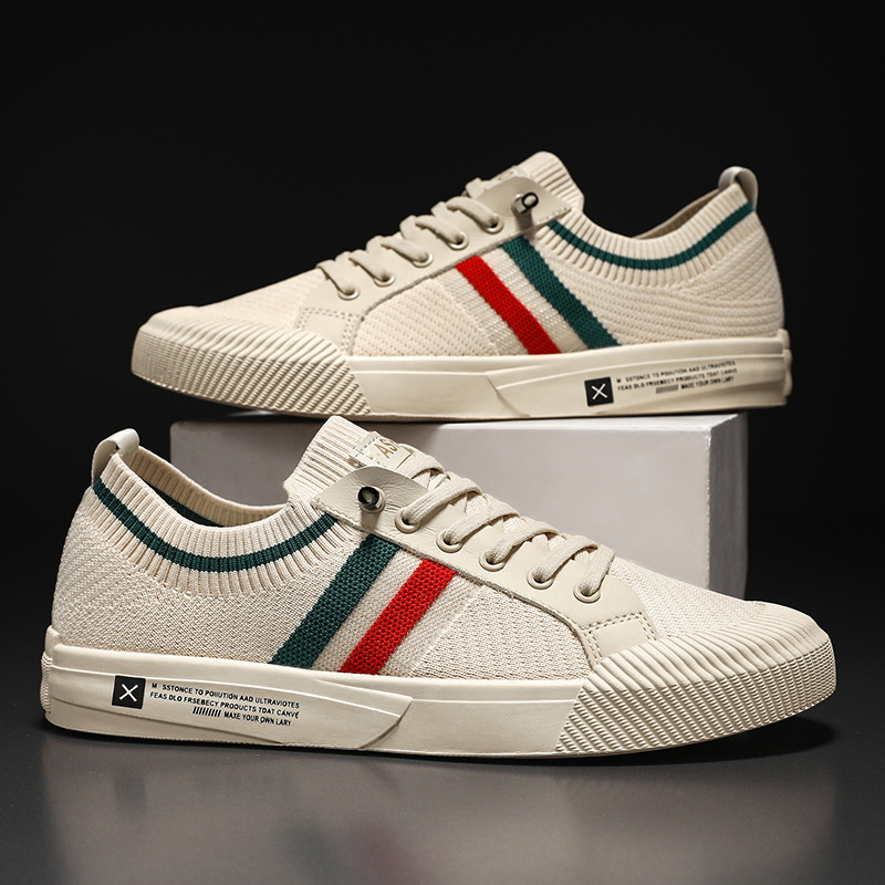 Men’s Striped Knit Sneakers | Elias