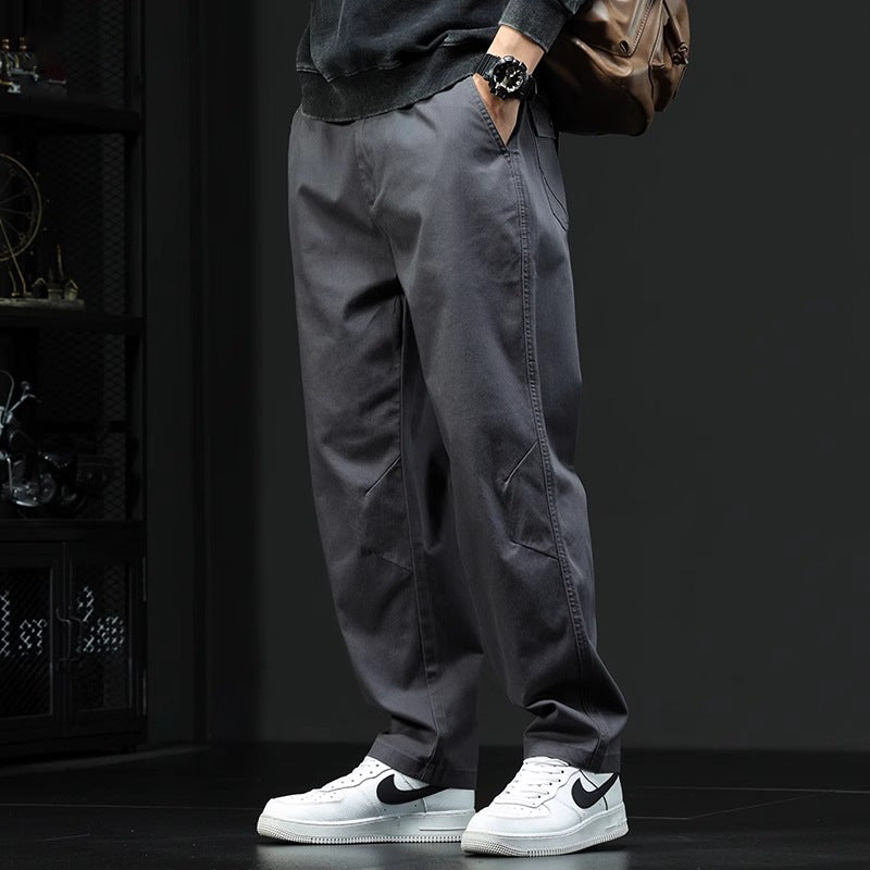 Men's Relaxed Fit Cotton Trousers | Anthony