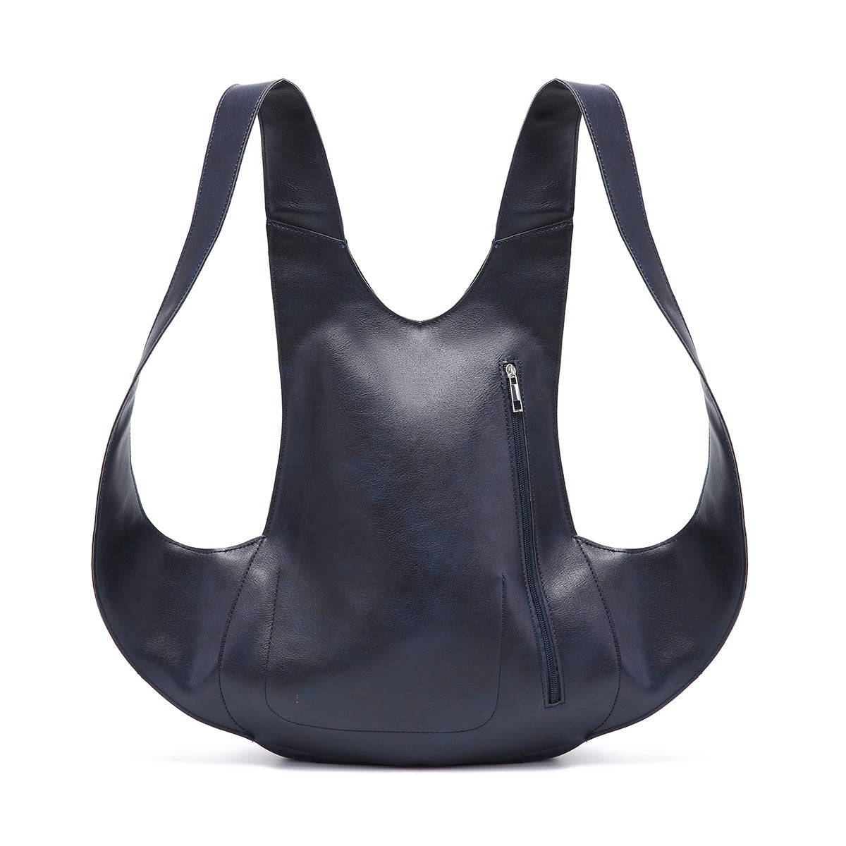 Women’s Curved Leather Backpack Bag | Parla