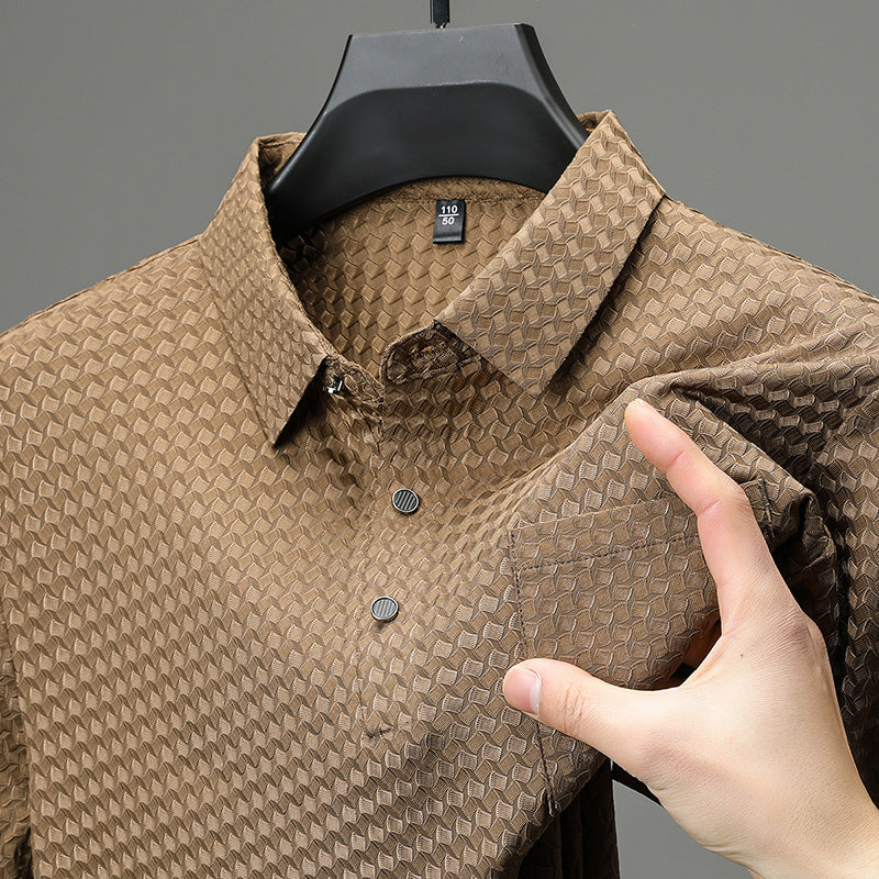 Men’s Textured Check Shirt | Cornelius