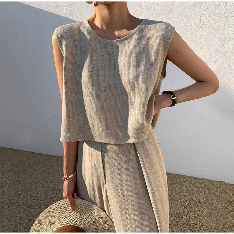 Women's Lightweight Wide Leg Summer Set | Daniela