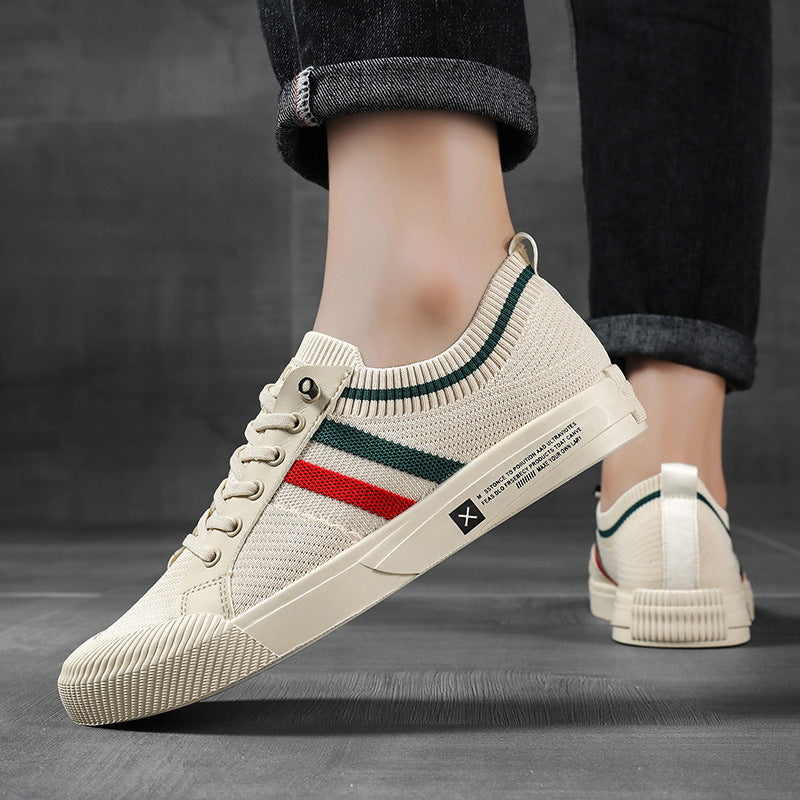 Men’s Striped Knit Sneakers | Elias