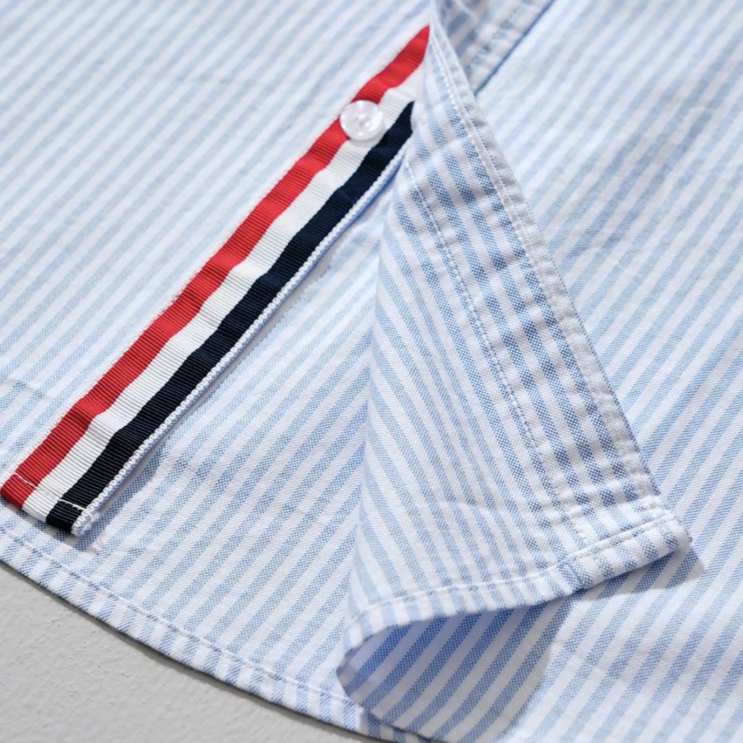 Men’s Pinstripe Linen Shirt | Julian