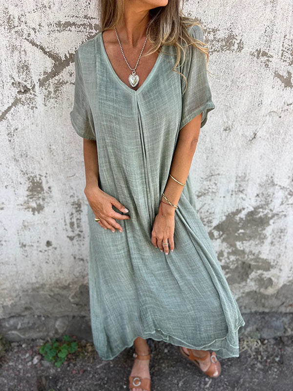 Women's V-Neck Maxi Dress | Savannah