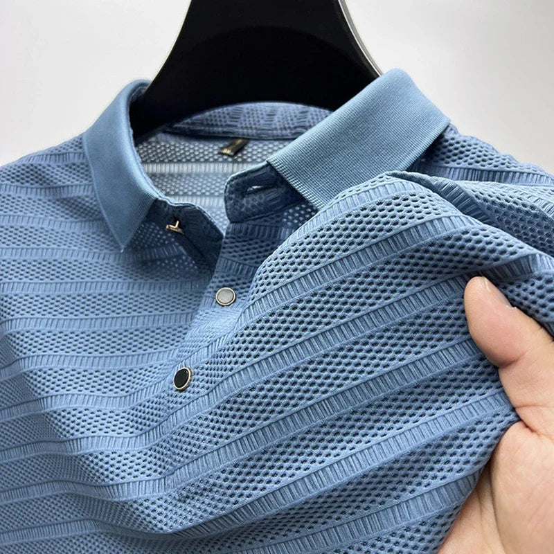 Men’s Smooth Silk Polo Shirt | Luca