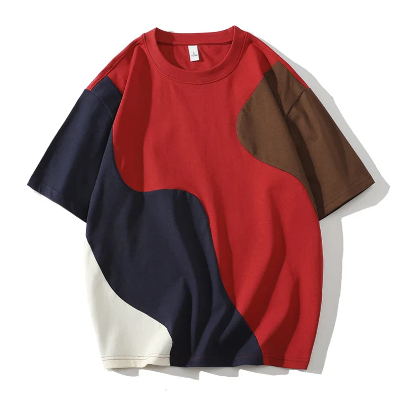 Men’s Colorful Patchwork T-Shirt | Dan