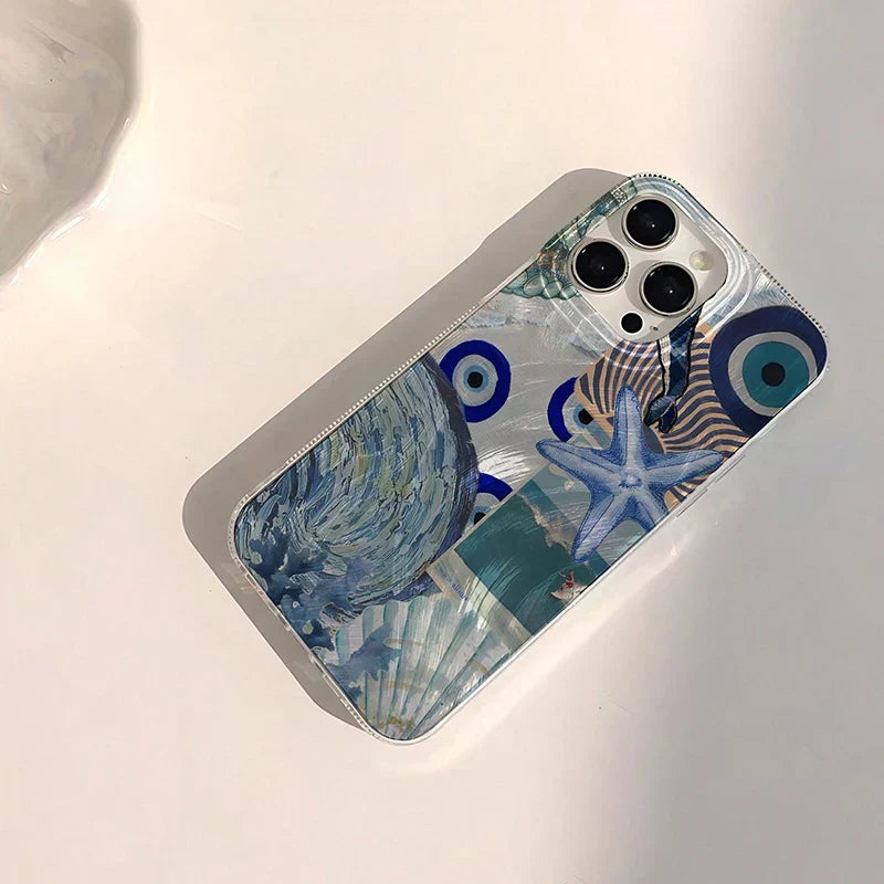 Ocean Print iPhone Case | Azure