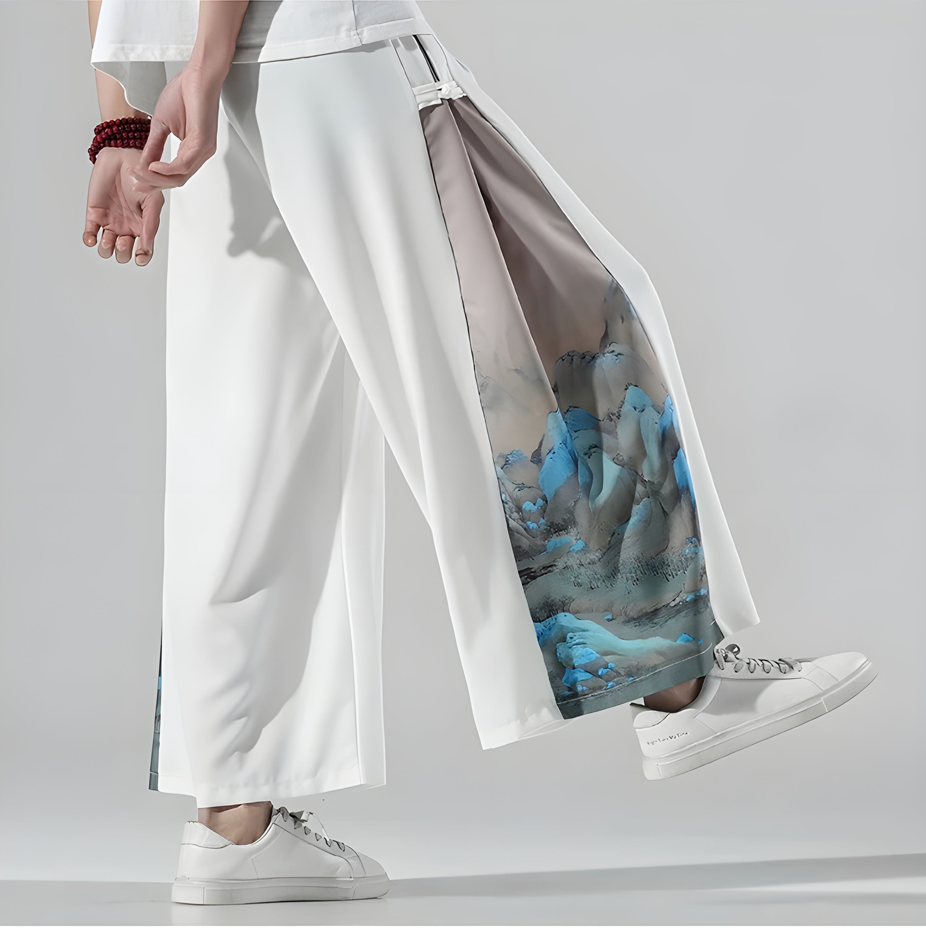 Men's Japanese-Style Side Slit Trousers | Tobias