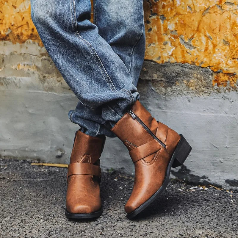 Men's Western Style Ankle Boots | Carter