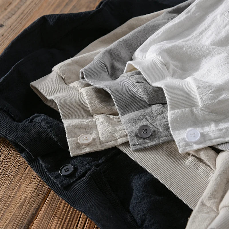 Men’s Linen Hooded Jacket | Massimo