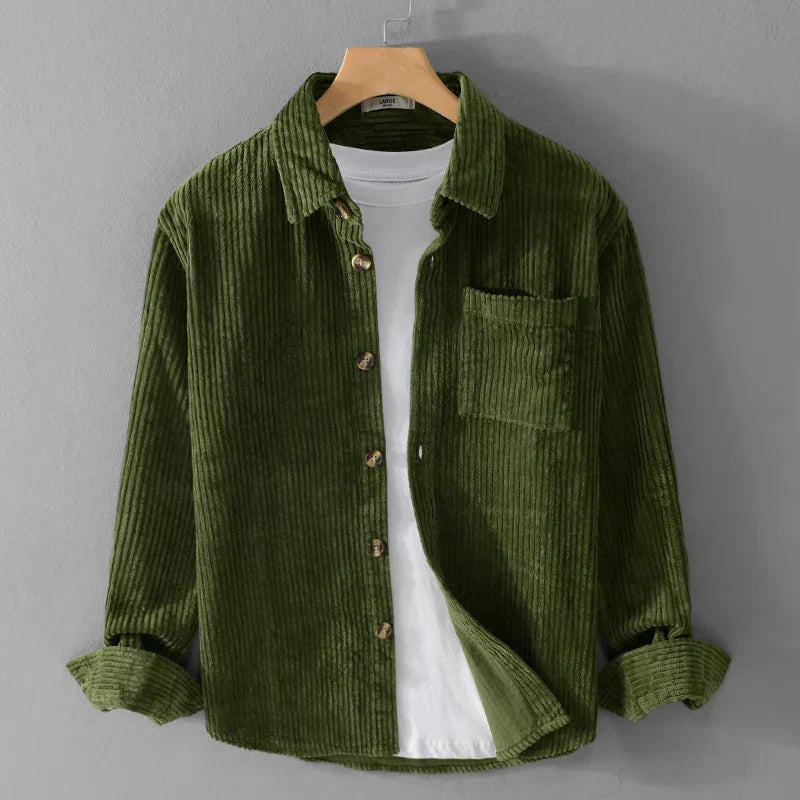 Men’s Corduroy Shirt Long Sleeve Shirt | Bruno