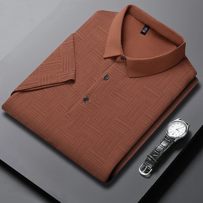 Men’s Textured Polo Shirt | Alexandro