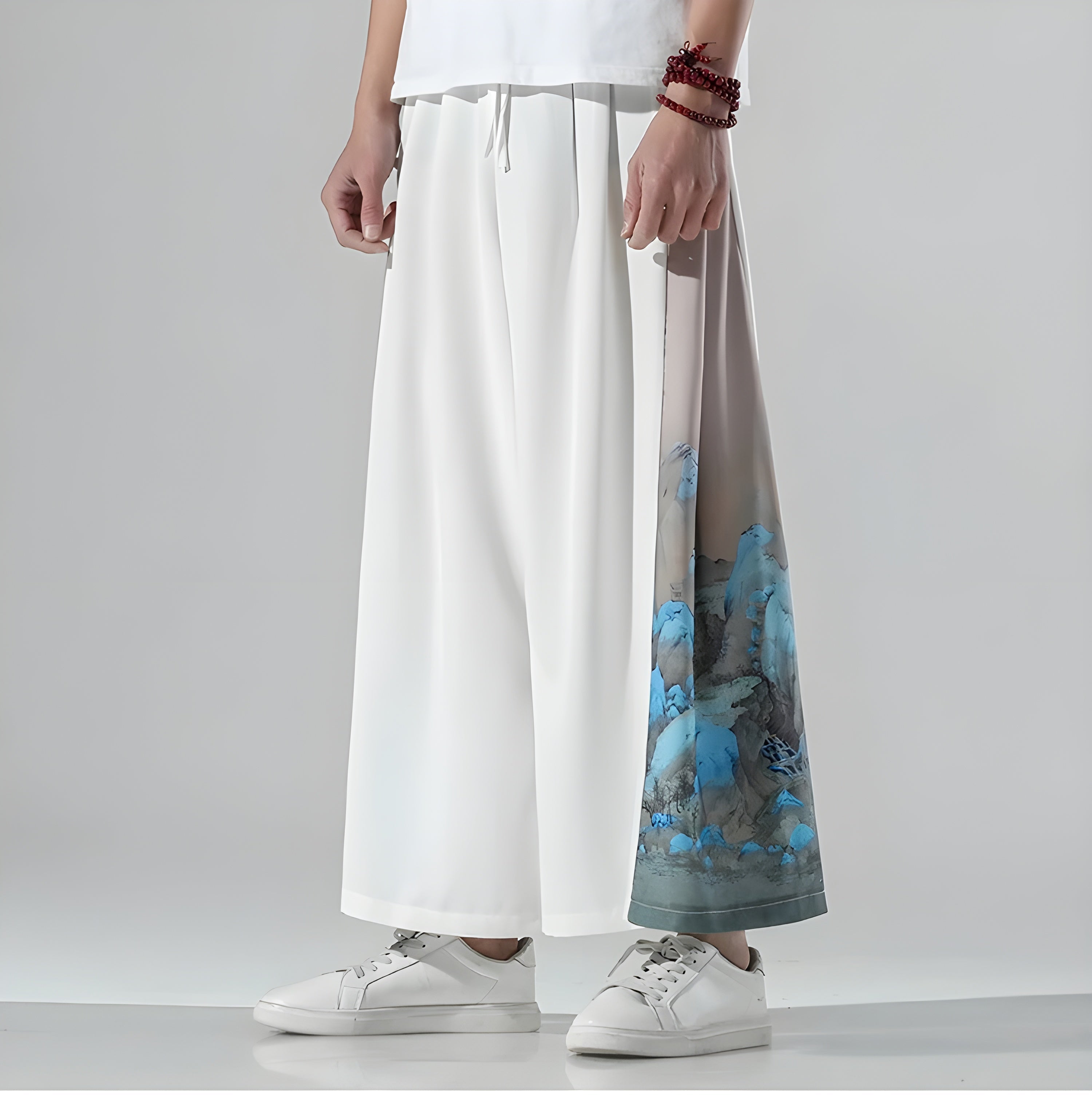 Men's Japanese-Style Side Slit Trousers | Tobias