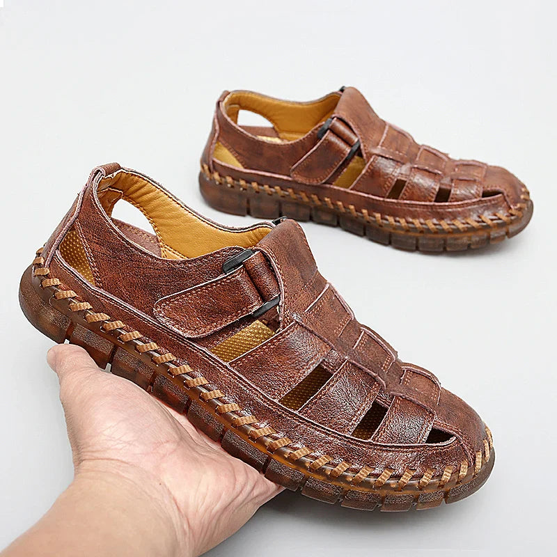 Men’s Leather Fisherman Sandals | Leandro