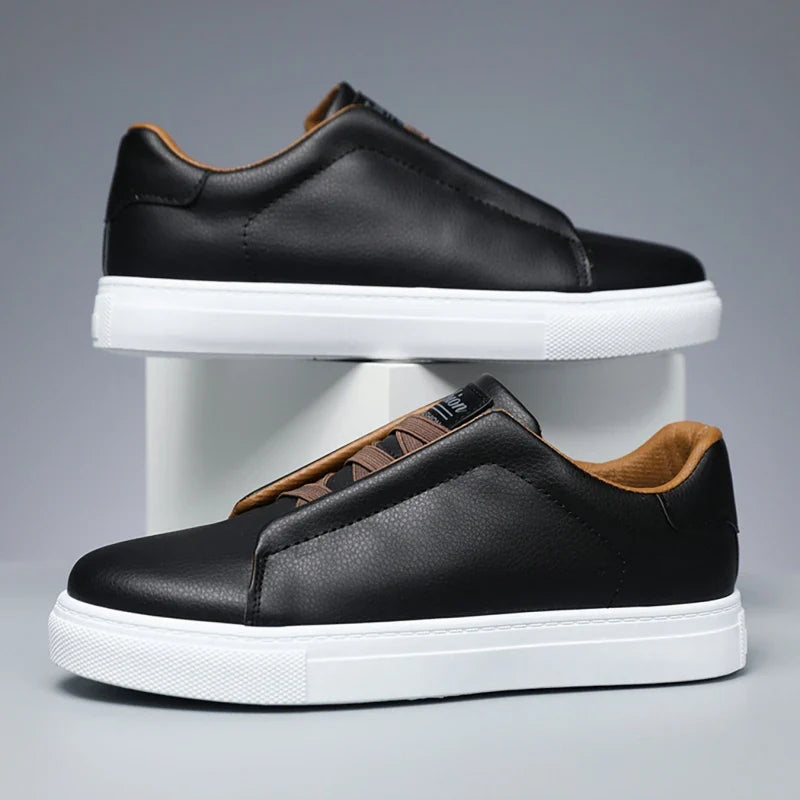 Men's Leather Slip-On Sneakers | Merlin