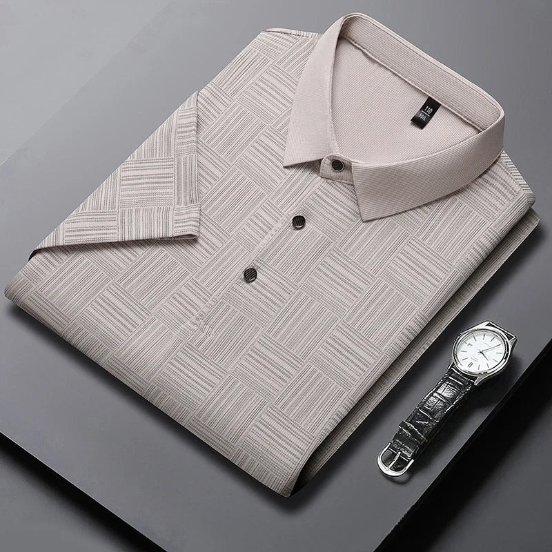 Men’s Textured Polo Shirt | Alexandro