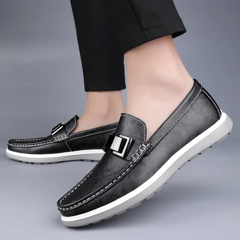 Men's Hand-Stitched Leather Loafers | Warren