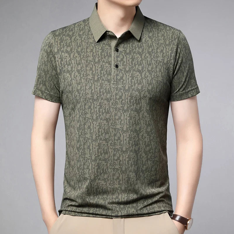 Men’s Pixel Weave Polo Shirt | Harrington
