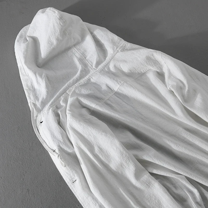 Men’s Linen Hooded Jacket | Massimo