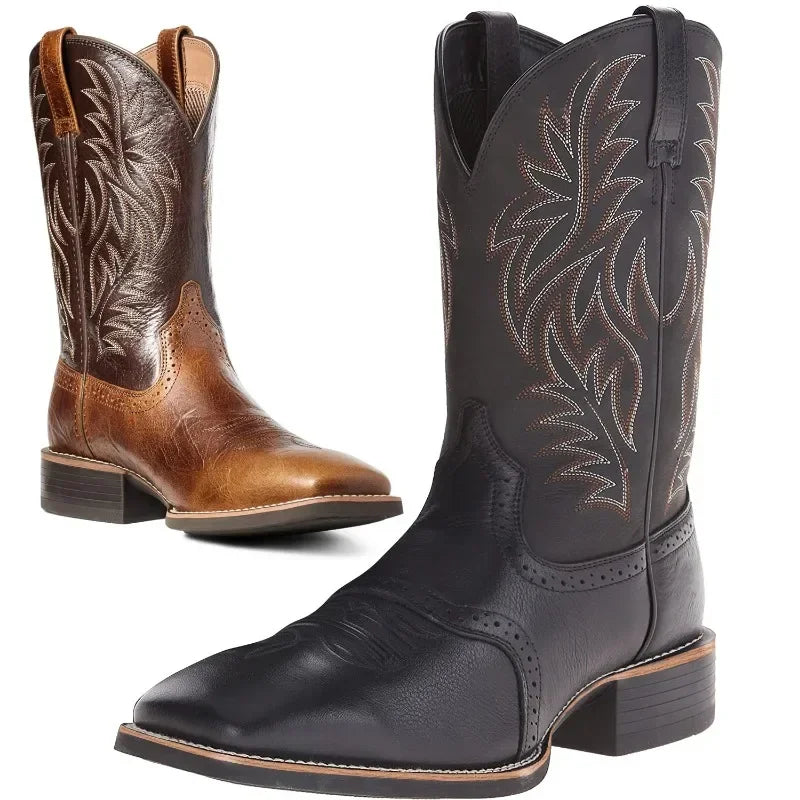 Men's Embroidered Cowboy Boots | Harrison