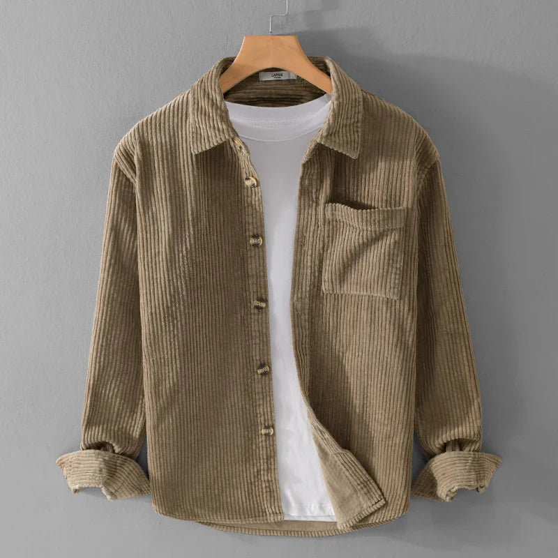 Men’s Corduroy Shirt Long Sleeve Shirt | Bruno
