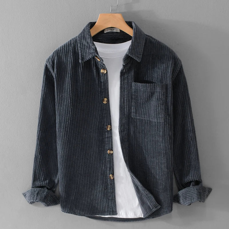 Men’s Corduroy Shirt Long Sleeve Shirt | Bruno