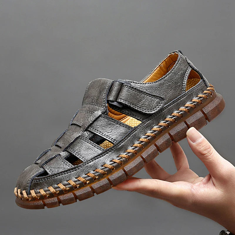 Men’s Leather Fisherman Sandals | Leandro