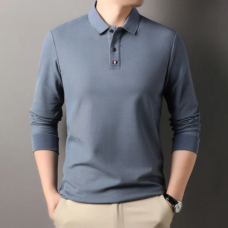 Men’s Long Sleeve Polo Shirt | Sebastian