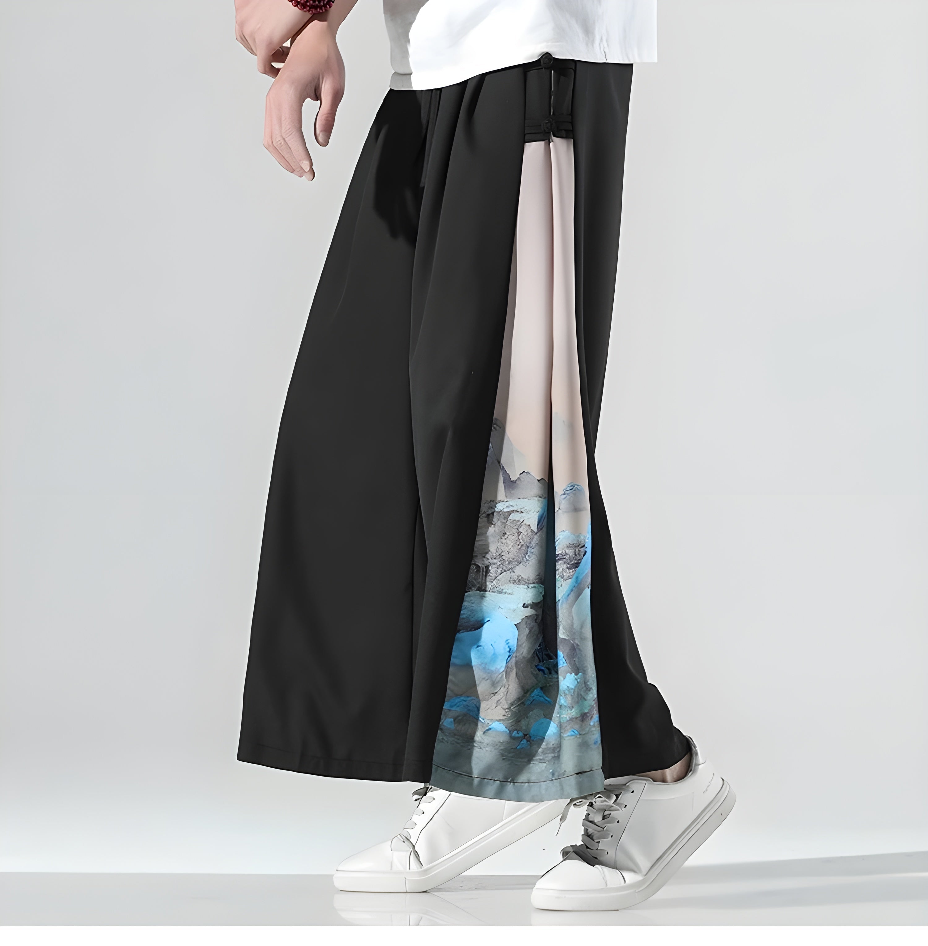 Men's Japanese-Style Side Slit Trousers | Tobias