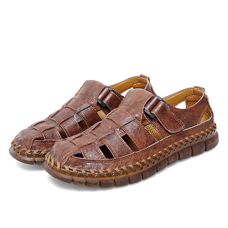 Men’s Leather Fisherman Sandals | Leandro