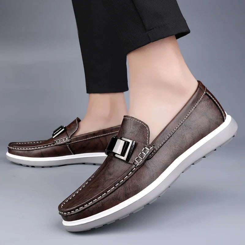 Men's Hand-Stitched Leather Loafers | Warren