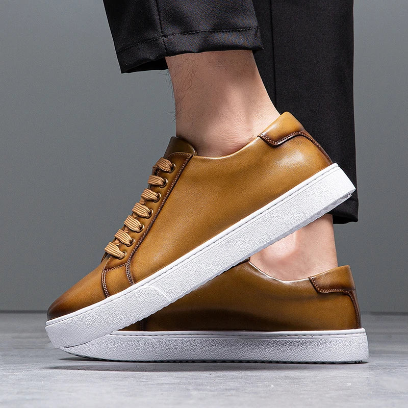 Men’s Premium Leather Sneakers | Magnus