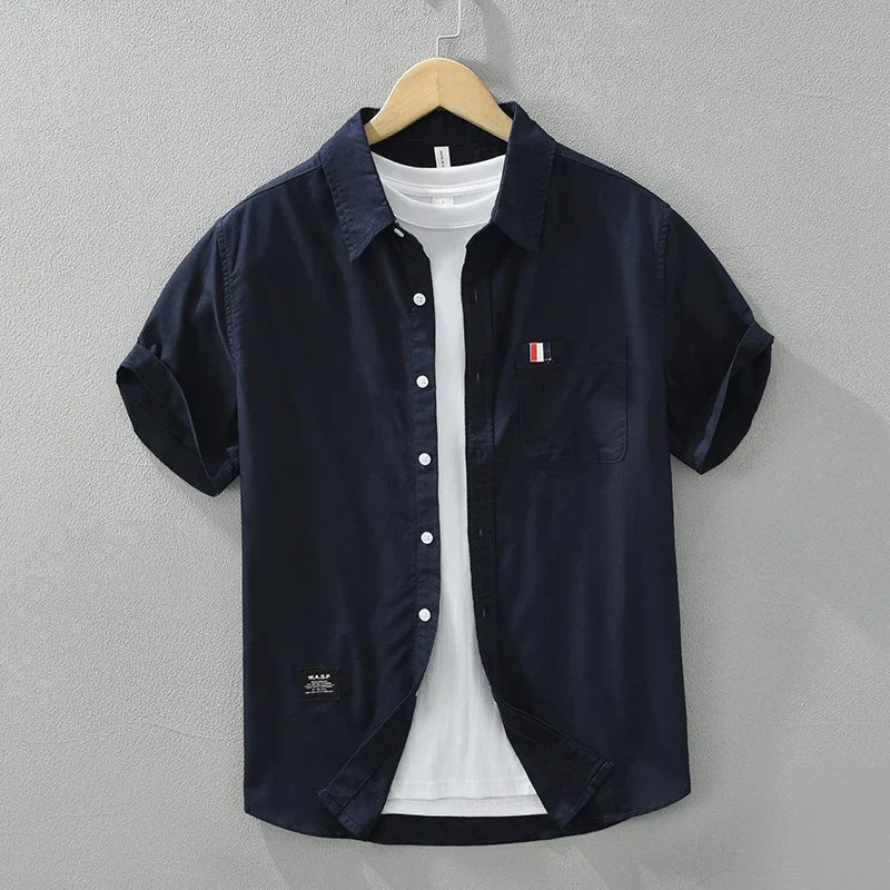Men’s Striped Short Sleeve Shirt | Luke