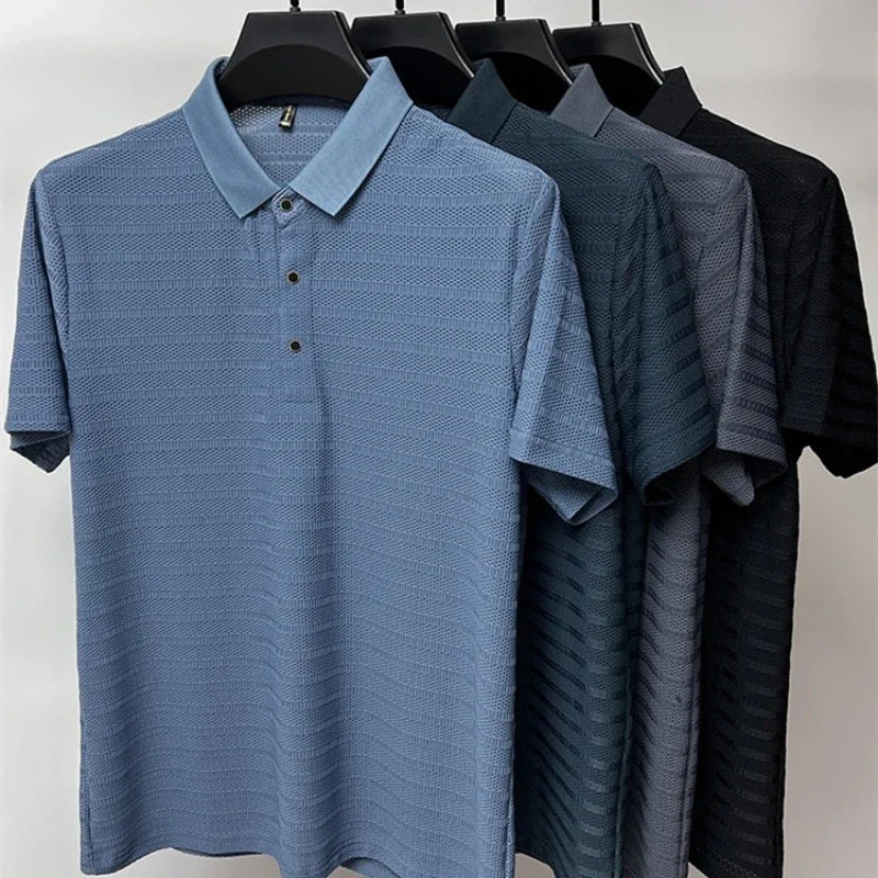 Men’s Smooth Silk Polo Shirt | Luca