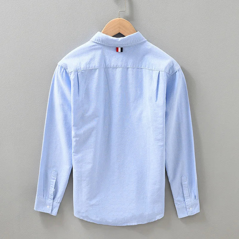 Men's Long Sleeve Striped Cotton Shirt | Milo