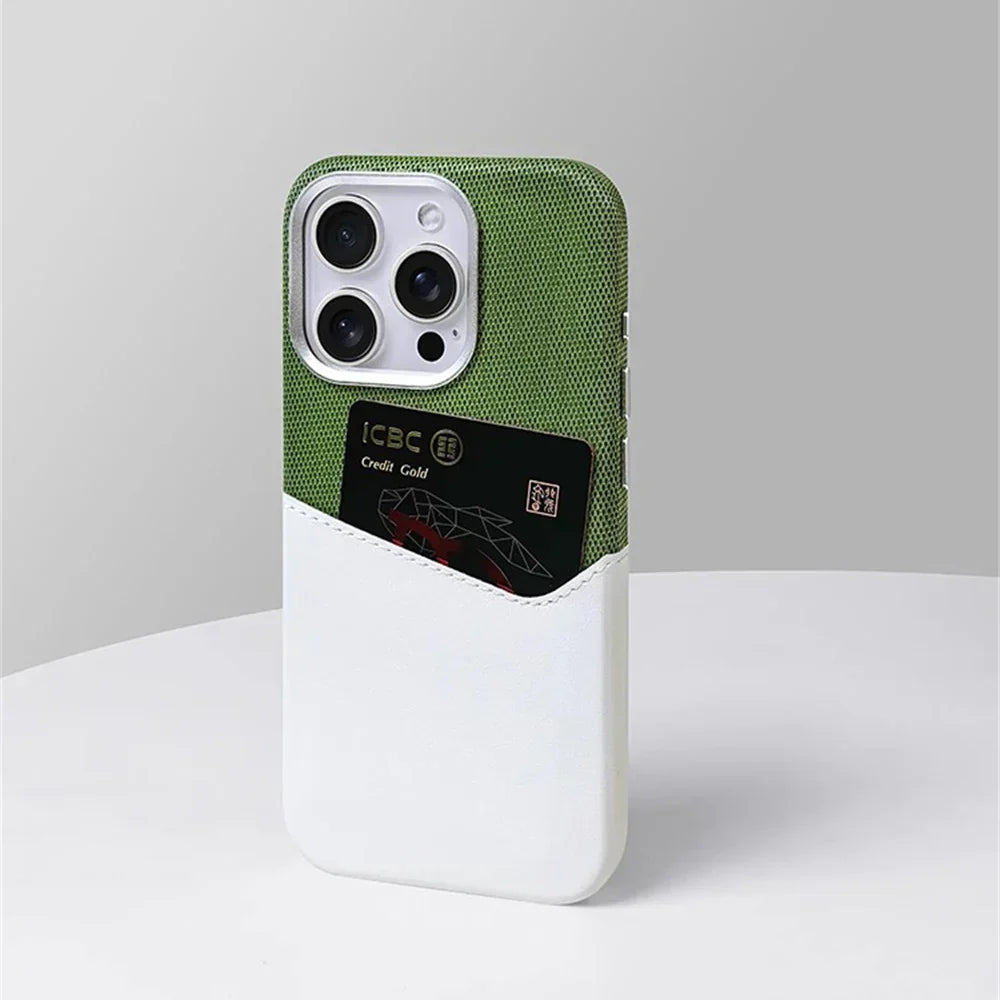 Leather-Look iPhone Case with Card Slot | Dario