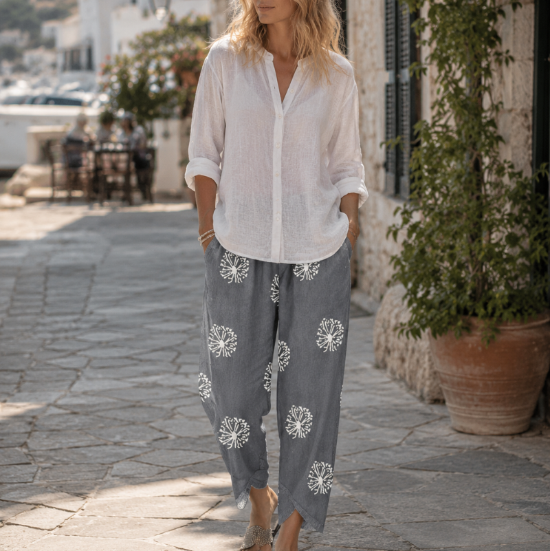 Women's Printed Harem Summer Trousers | Paloma