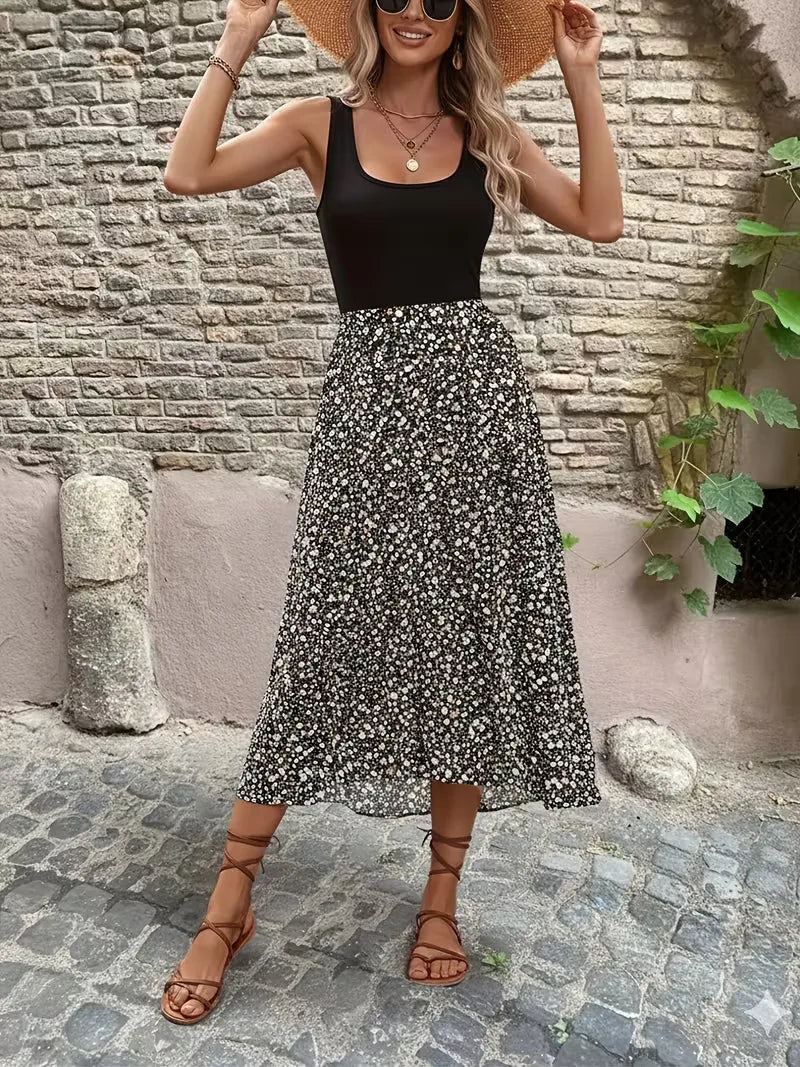 Women's Floral Midi Dress | Sienna