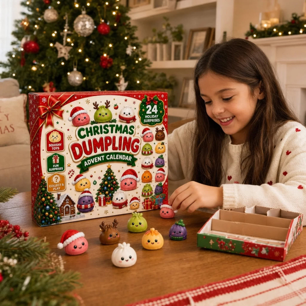Dumpling Advent Calendar 2026 with 24 Festive Dumpling Surprises Christmas Countdown for Kids_2
