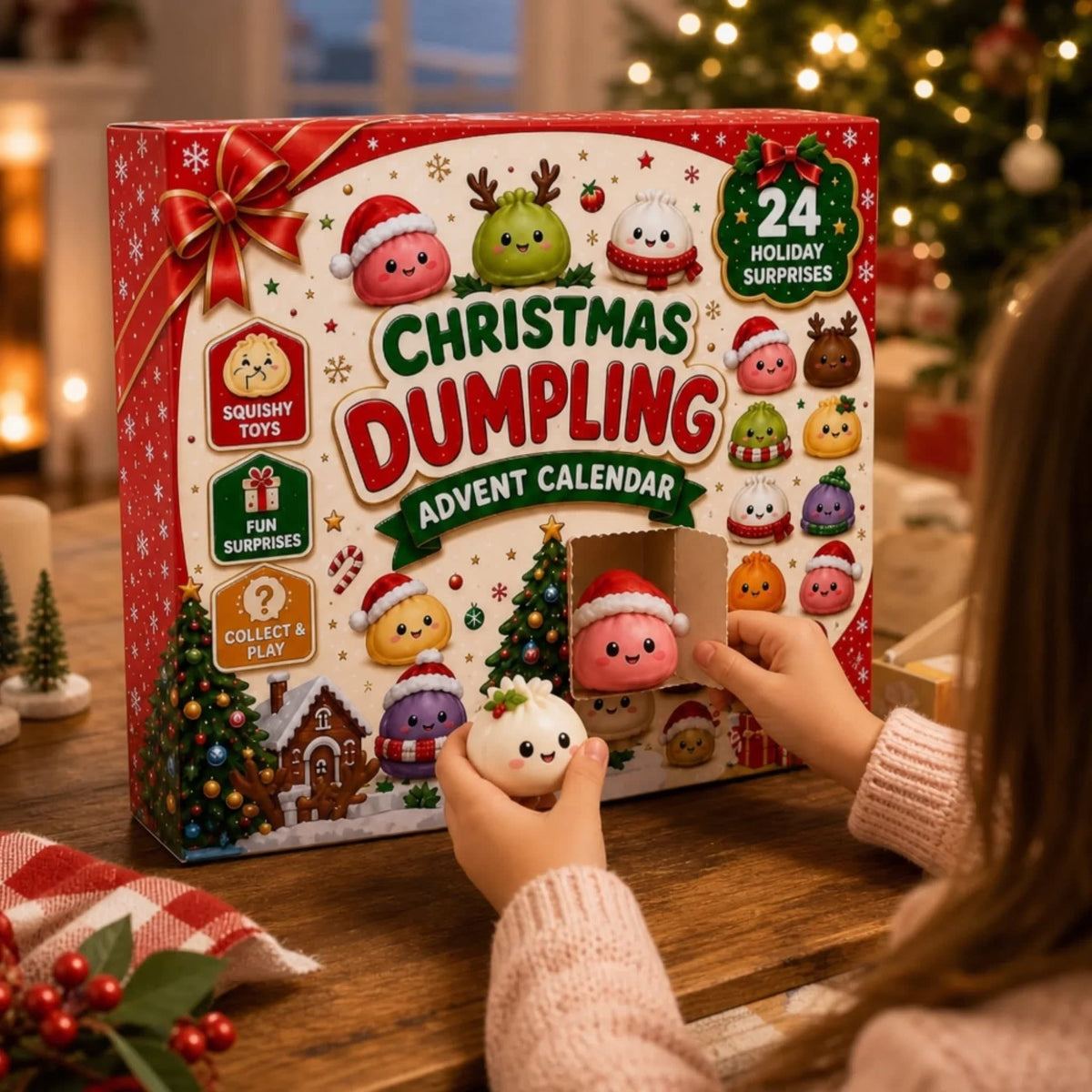 Dumpling Advent Calendar 2026 with 24 Festive Dumpling Surprises Christmas Countdown for Kids_3