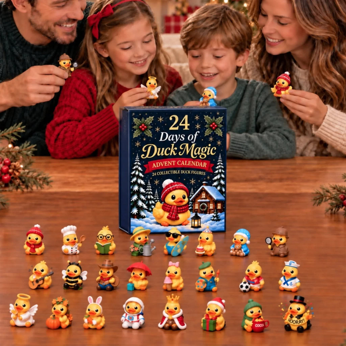 Duck Advent Calendar 2026 with 24 Costumed Duck Figures Christmas Countdown_3